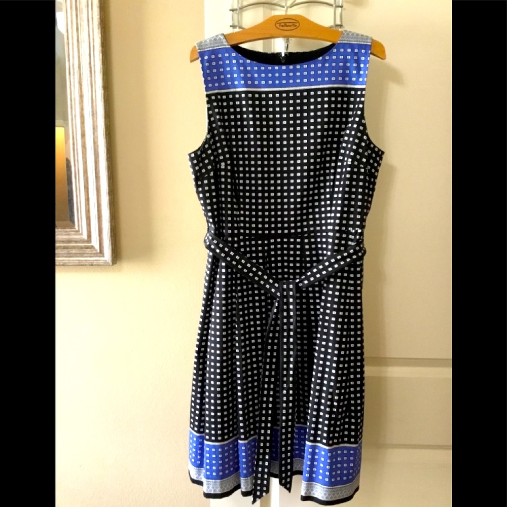 Talbots Geometric Print, Petite Dress